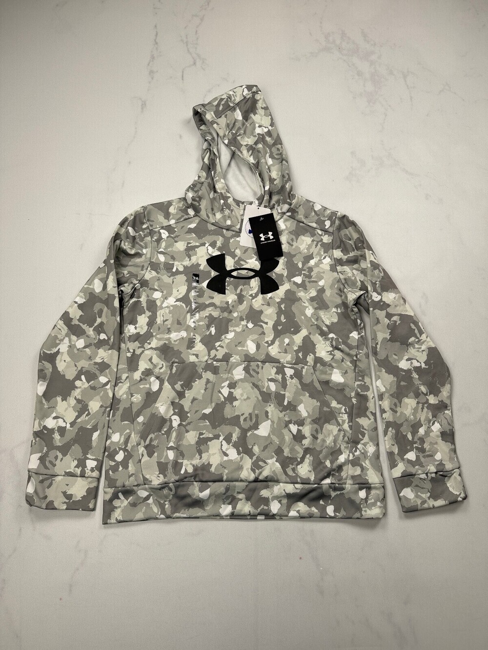Under Armour Loose Hoodie Gray Modern Streetwear Boys - Boys Large NWT